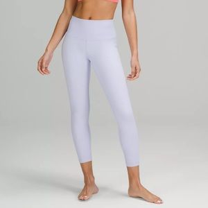 Lululemon wunder under high rise leggings 25” inseam luxtreme light purple 6